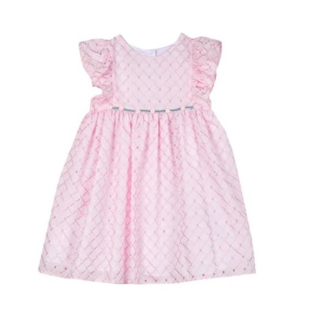 Laura Ashley Eyelet Embroidered Dress